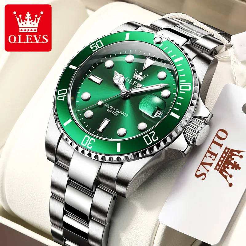 Rolex Watch Datejust - OLEVS Original Quartz Watch for Men