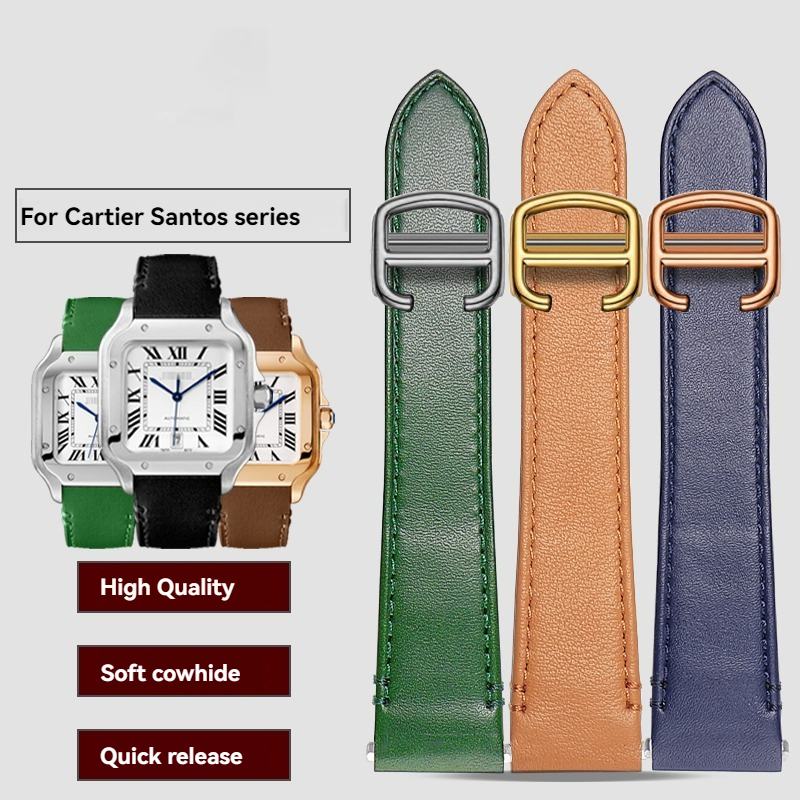 Cartier Watch Tank - 19mm 21mm Leather Watchband for Cartier