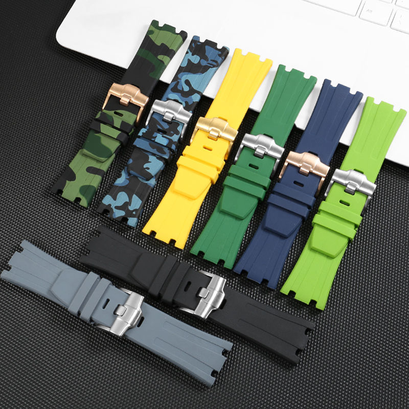 28mm Silicone Watchband for AP - Audemars Piguet Watch Royal Oak Offshore recension och pris
