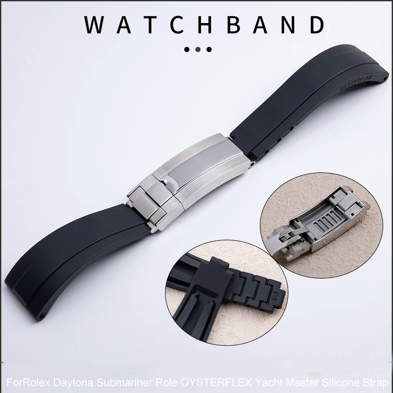 Rubber Short Buckle Watchband  - Rolex Watch Submariner recension och pris