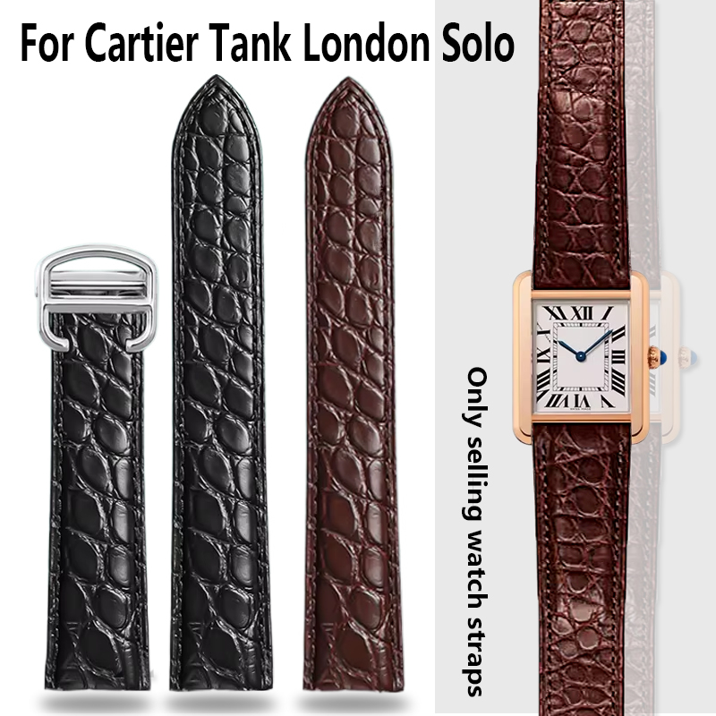 Crocodile Watchband 16 18 20 2 - Cartier Watch Tank recension och pris