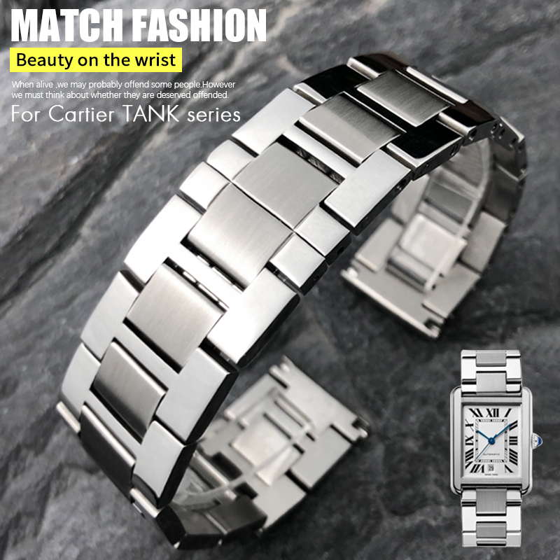 20mm Fine Stainless Steel High - Cartier Watch Tank recension och pris