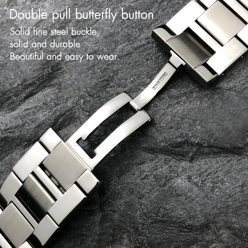 20mm Fine Stainless Steel High - Cartier Watch Tank recension och pris
