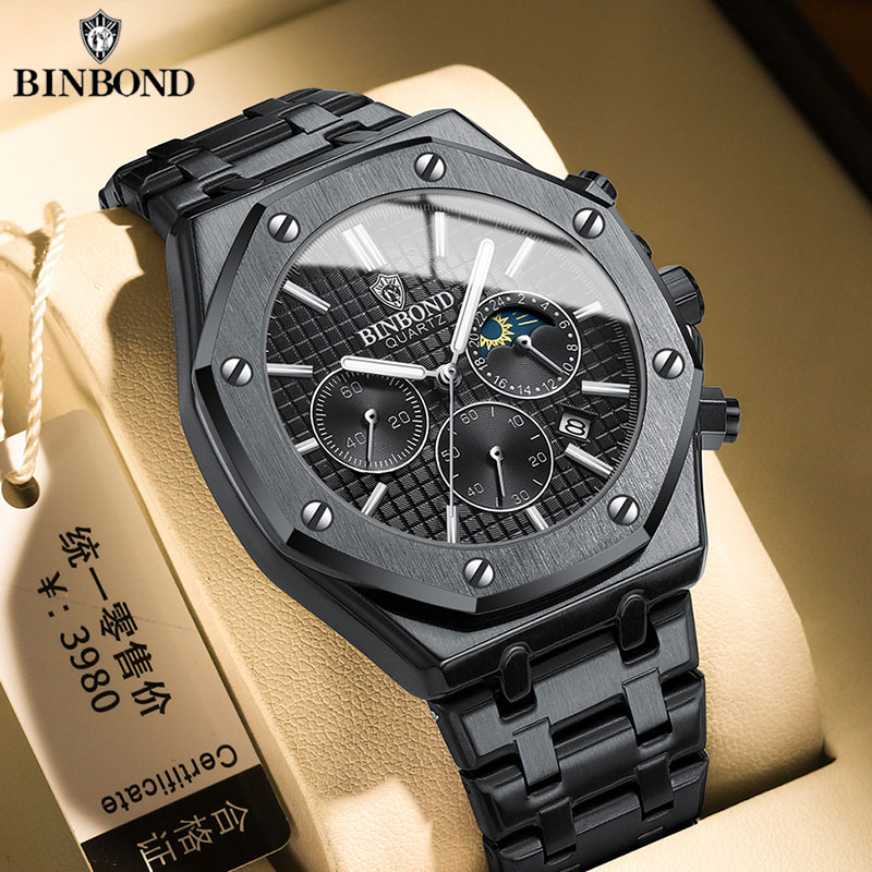 BINBOND Quality Men Watch Luxu - Rolex Watch Daytona recension och pris