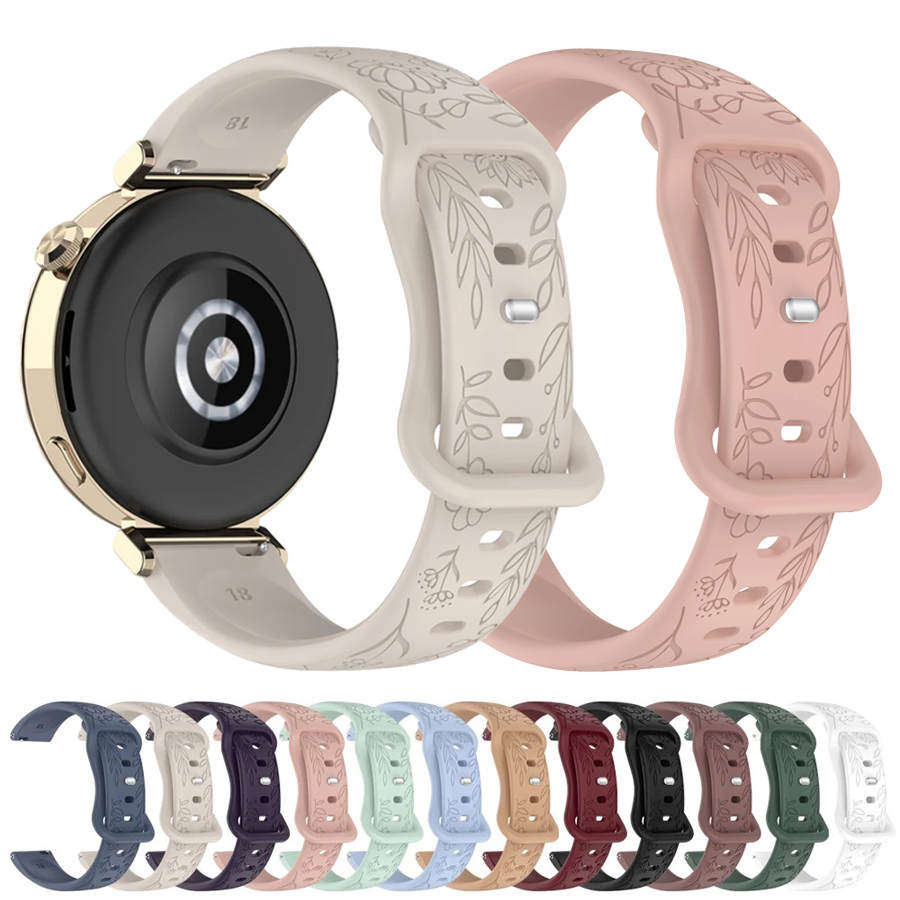 20 22mm 3D Flowers Silicone St - Silicone Watch Band 22Mm recension och pris