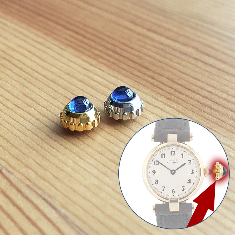 Sapphire watch crown for Carti - Cartier Watch Tank recension och pris