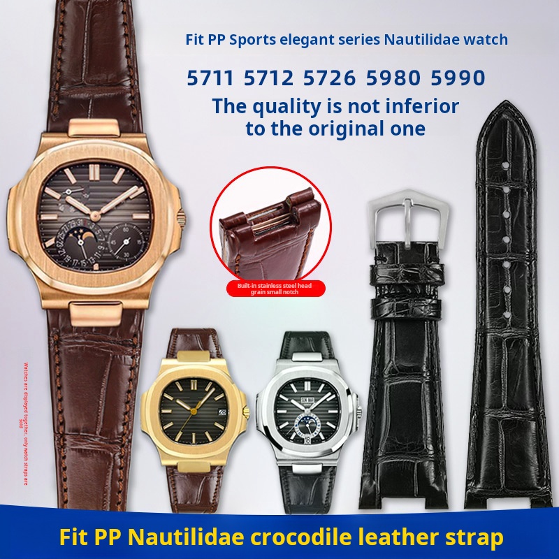 Crocodile Watchband Metal Head - Patek Philippe Watch Nautilus recension och pris