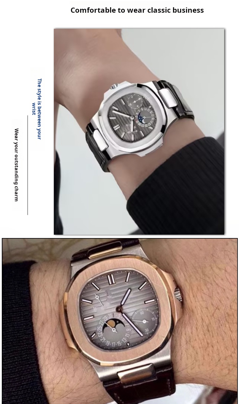 Crocodile Watchband Metal Head - Patek Philippe Watch Nautilus recension och pris
