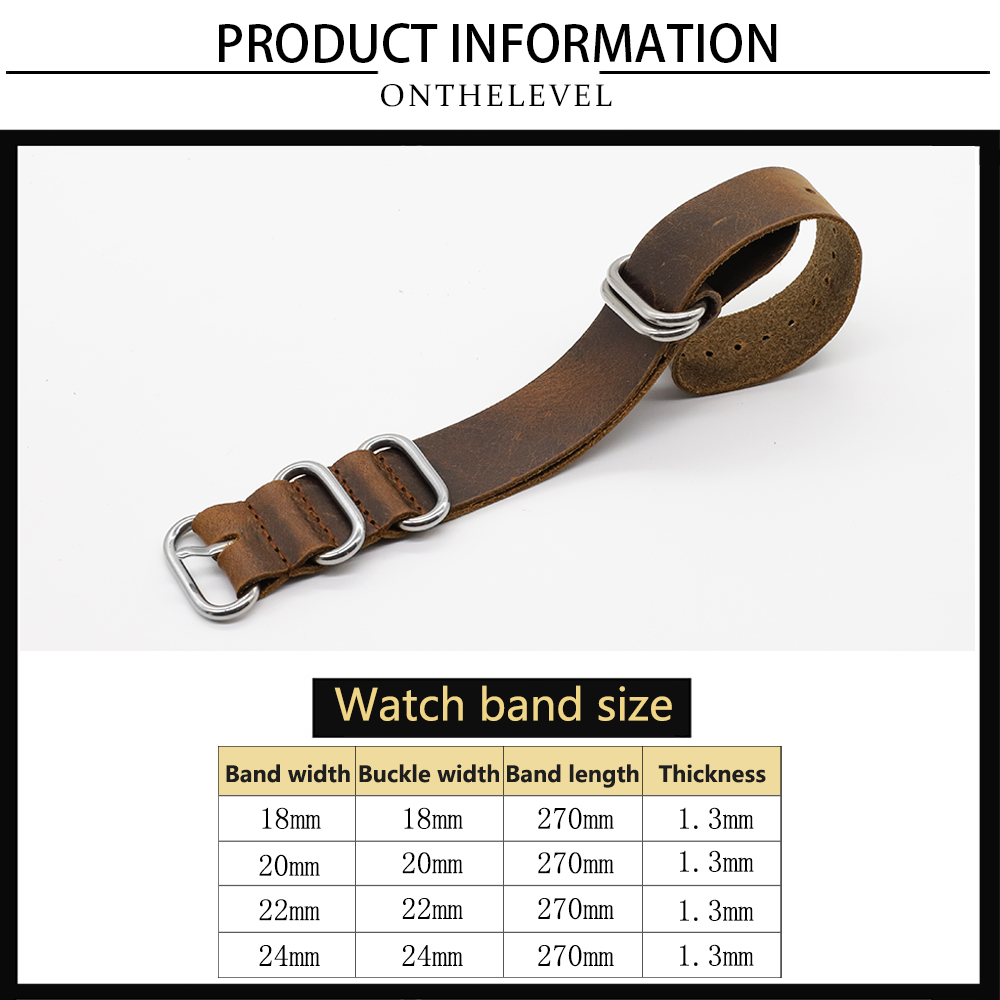 Genuine Leather Watch Band 18m - Suede Strap Watch recension och pris
