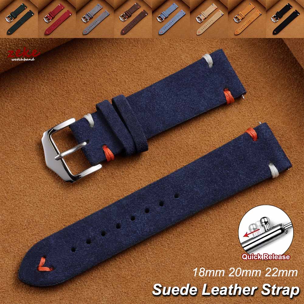 Vintage Suede Leather Watch St - Suede Strap Watch recension och pris