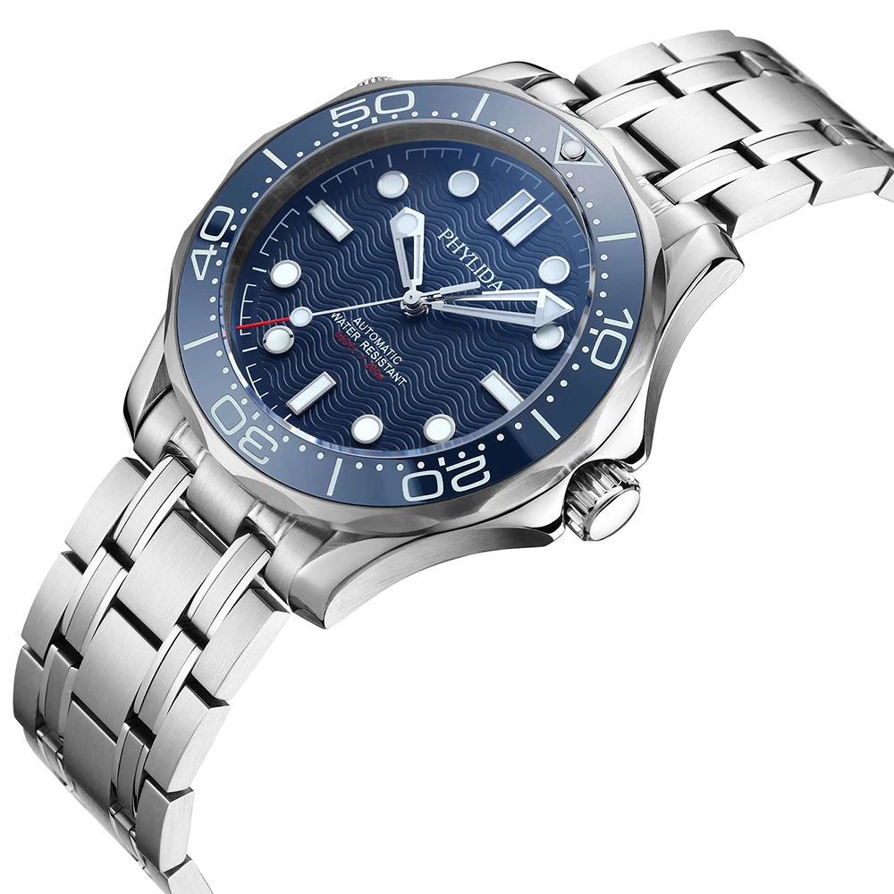 PHYLIDA Blue Dial NH38a Automa - Seiko Watch Prospex recension och pris