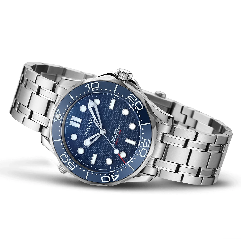 PHYLIDA Blue Dial NH38a Automa - Seiko Watch Prospex recension och pris
