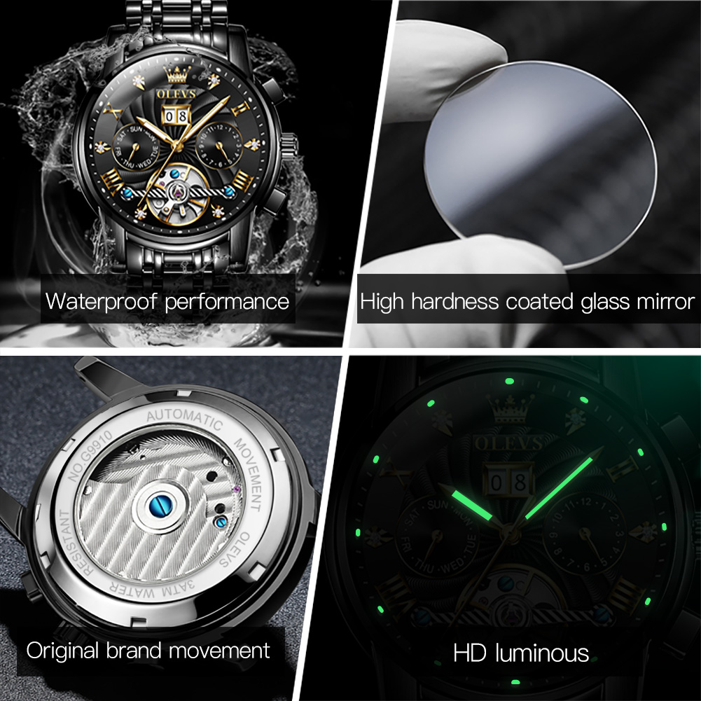 OLEVS Classic Men's Watches To - Rolex Watch Daytona recension och pris