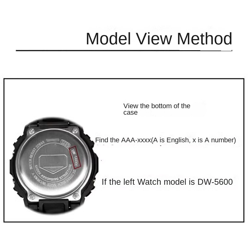 Rear cover waterproof ring for - Casio Watch G-Shock Dw-5600 recension och pris