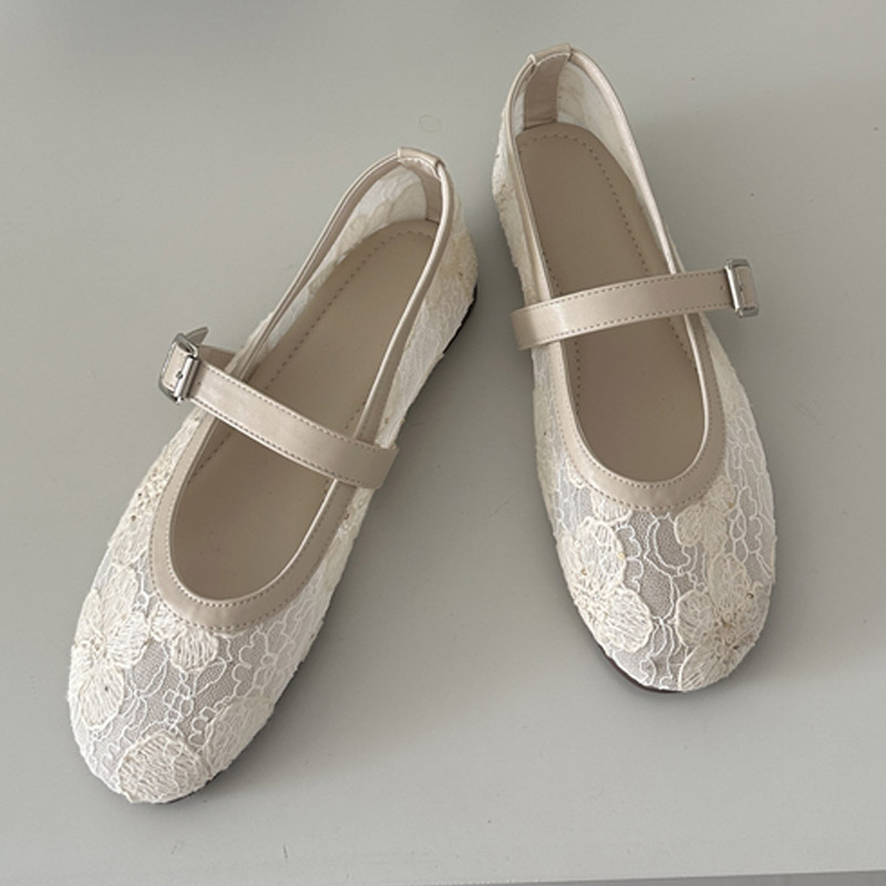 Aneikeh Women Black Lace Mary  - Mesh Strap Metal recension och pris