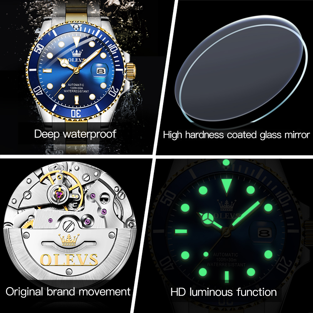 OLEVS 6650 Men Watch Classic O - Rolex Watch Datejust recension och pris