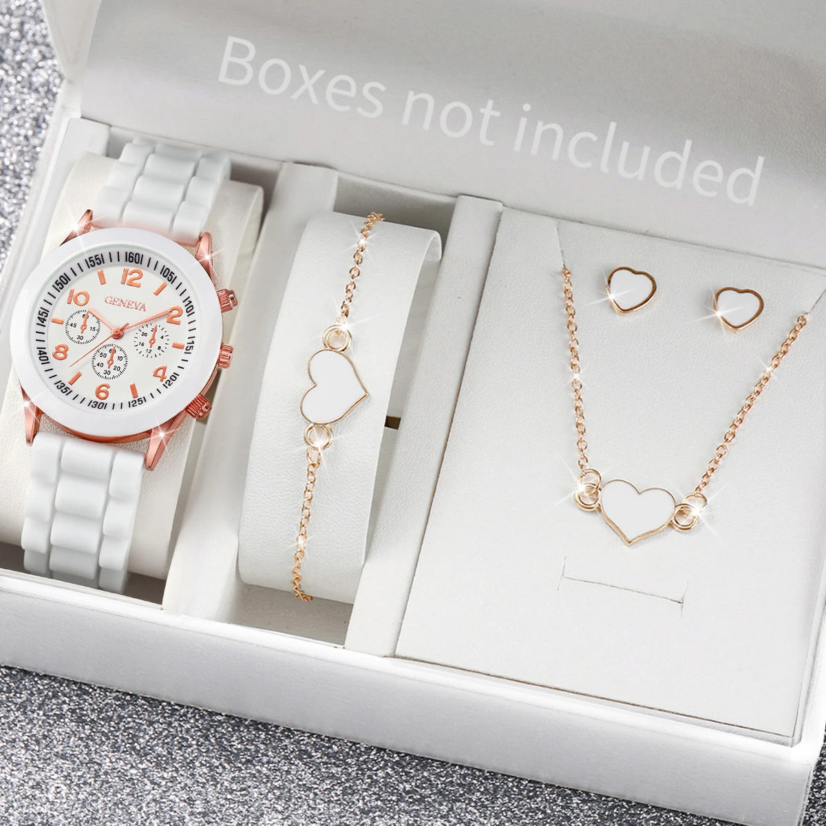 5/6PCS Fashion Women Watches C - Silicone Band Women recension och pris