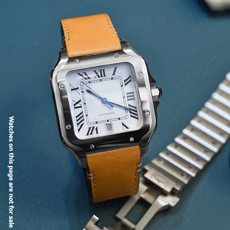 19mm 21mm Leather Watchband fo - Cartier Watch Tank recension och pris