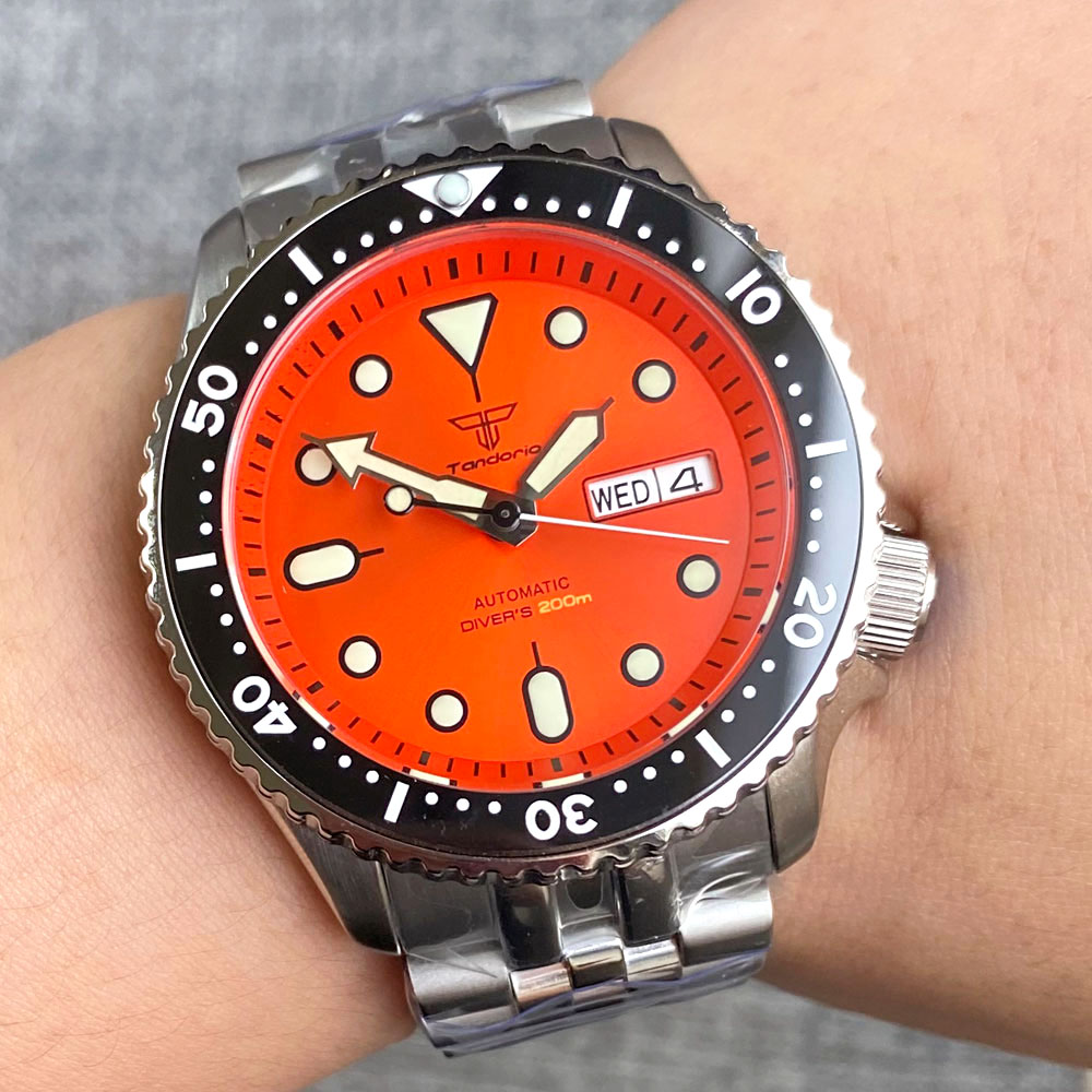 Tandorio Mod NH36A Weekday Dat - Seiko Watch Prospex recension och pris