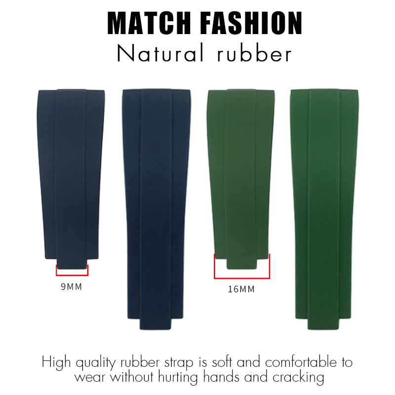 Rubber Watchband 18mm 20mm 21m - Rolex Watch Submariner recension och pris